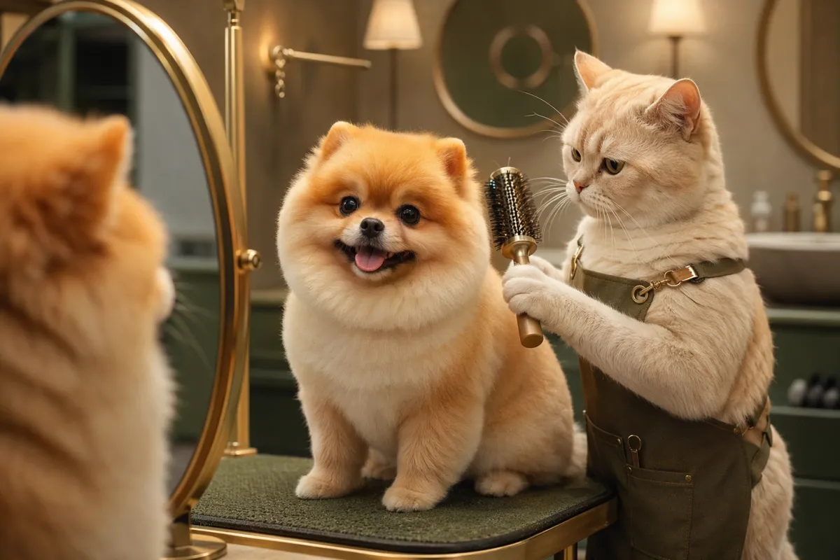 Шпиц в режиме wow